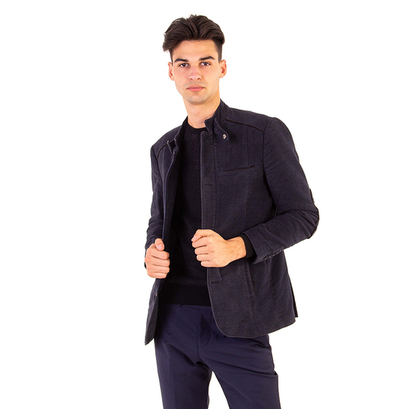 BEYMEN MIDNIGHT BLUE SINGLE-BREASTEDMENS SIZE L